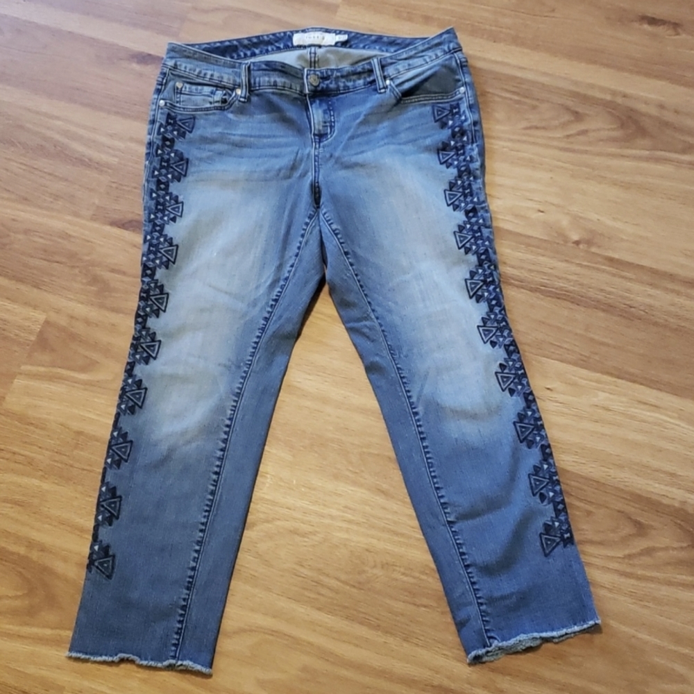 "Torrid" Jeans w/ Side Detail, size 16